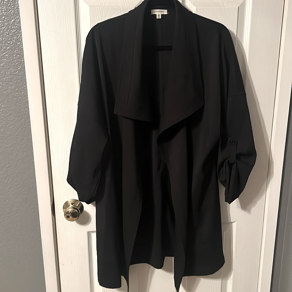 Max Studio xl black over coat/blazer light weight